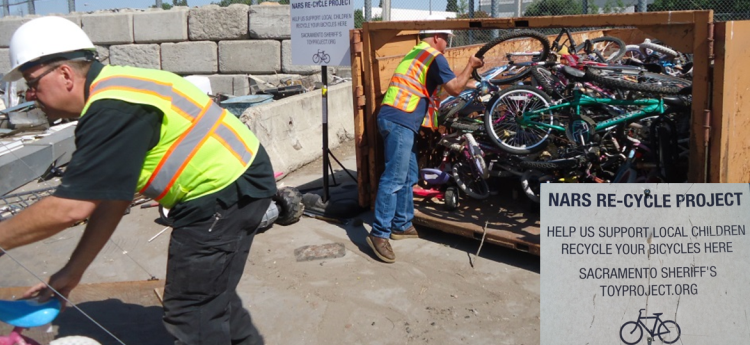 NARS Re-Cycle Project to refurbish trashed bikes