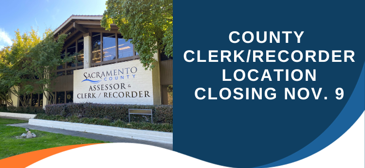 County Clerk/Recorder Location Closing Nov. 9 